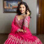 Paridhi Sharma Instagram - It's time to Glow 🌸 #lehanga #pink #glow #bridallook #indianlook #ethnicwear #instapic #actress Styledby- @stylebyrj Outfit: @labelarshisinghal Styling Assistant: @riyagarg3882