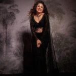 Paridhi Sharma Instagram - Stay strong. Stand up. Have a voice. #bestrong #beaqueen #thought #black #sari #photoshoot #actress #evolving #thenewme Exclusively styled by @styedbymohitkapoor @kapoormohit888 Wearing @kazi.samira Photography @maanoj77 Hair & Makeup @beautybythebeastt Styling Asst @anitamallik3020 Footwear by @footfuel_ PR @teamgolecha