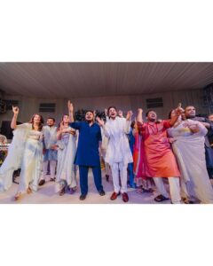 Parineeti Chopra Instagram - When you know, you know. One breakfast together and I knew - I had met the one. The most wonderful man whose quiet strength would be calming, peaceful and inspiring. His support, humour, wit and friendship are pure joy. He is my home. Our engagement party was like living a dream - a dream unfurling beautifully amidst love, laughter, emotion and loads of dancing! As we hugged those we loved dearest and celebrated with them, emotions overflowed. As a little girl in awe of princess stories, I had imagined how my fairytale would begin. Now that it has, it is even better than I had imagined. 💕
