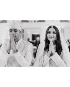 Parineeti Chopra Instagram - ARDAAS • Felt surreal to be blessed by the one and only, Jathedar of the Akal Takht Sahib, Singh Sahib Giani Harpreet Singh Ji. His sacred presence at our engagement meant everything to us. 🙏🏻