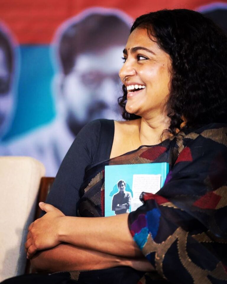 Parvathy Instagram - Documenting joy and inspiration🤍 At @tapraba’s book launch #kosalai 📸 @kabilansoundarajan