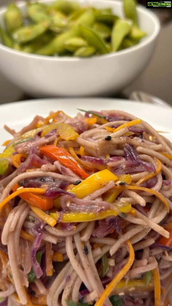 Parvathy Omanakuttan Instagram - Ingrédients - Organic Soba Noodles (100% Buckwheat flour) {Boiled, drained and soaked in cold water for later} - Bell peppers in all colours - Carrot - Red cabbage - Spring onions - Ginger - Onion - Garlic - Ghee (to cook) - Tamari or low sodium soy sauce - Rock sugar powder - Black pepper powder - Salt For Garnish - Toasted white and black sesame seeds - Organic Toasted sesame oil. #instagram #love #vegetarian #food #foodie #health #healthyfood #plantbased #foodporn #instafood #healthy #foodphotography #homemade #foodblogger #foodstagram #yummy #healthylifestyle #vegetarianfood #vegetarianrecipes #delicious #veggie #organic #foodlover #vegetables #foodgasm #healthyeating #foodnetwork #culinary #cheflife #instagood Home sweet home