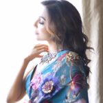 Parvatii Nair Instagram - Loved wearing this stunning saree from @ruby.bhandari and by @varun_bahl at the T10 USA launch . Make up by @makeupandhairbypooja and shot by @photokumar 😊 Dallas, Texas