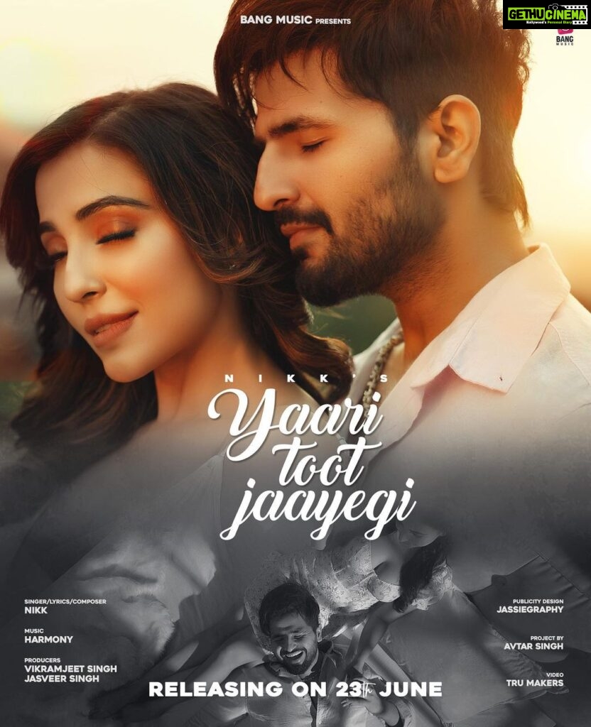 Parvatii Nair Instagram - A love story turns into a heartbreak #Yaaritootjaayegi is a sad song and a true story releasing on 23rd June ❗️ Starring @paro_nair Singer @nikk01 Video Director @dilsher.trumakers @khushpal.trumakers @tru_makers Label @bangmusic.official