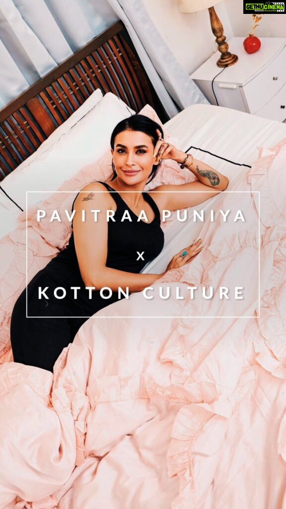Pavitra Punia Instagram - I have a very and and heavily very taste of keeping my home 🏡 space in a particular way. In which cleansing my home 🏠 , to keeping up with the decor and top it all , furnishing with style is extremely important to me. I have a great habit of furbishing the house 🏡 every 3 months ☺️ so here’s when I met my new furnishing partner @kottonculture . I want everything almost perfect at home 🏡 where khansaab #eijazkhan always holds his head and say “again baby” … me be like : 😃🥰 yes baby . Hahah It’s not a paid promotion but the truth. I am fond of #egypt and by not actually visiting Egypt 🇪🇬 #kottonculture got me some #egyptcotton bedding 🛌 sets. Thank you #kottonculture #kottoncultureindia for making me wander in my dreams to #egypt . #KottonCulture #BedroomGoals #BedroomInspiration #BedroomMakeover #LuxuryBedding #BeddingSets #HomeDecor #InteriorStyling #SleepInStyle #CozyNights #BeddingEssentials #BeddingAddict #DreamBedroom #SleepSanctuary #ComfyBedding #SweetDreams #HomeComforts #SleepLikeRoyalty #StylishHome #BedroomVibes