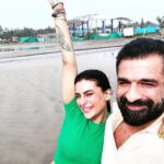 Pavitra Punia Instagram – It was a trip much needed ❤️
Let me elaborate the trip now 👇🏻

~Clicks no1 -i need tea ☕️, the first thing in morning so here we are having some chai time gupshup.Khansaab busy doing his work on📱phone.

~Click no2 – this one is from 🍱 breakfast @redthreadgoa . Where I wanted my #nomakeup picture and khansaab gave me some cool photography tips. 

~Click no3 – so this is what i could learn about “how to frame” technicalities from khansaab and I clicked and certainly couldn’t be a topper at learning the new skill 📸.PS – still a better click baby @eijazkhan 🥰

~Click no4 – this is the view and the feel that I was dying to gather #peace #rains #sea #breeze #love #us 

~Click no5 – certainly I couldn’t control eating 🍽️ whatever food 🍱I can and me bloated #hotairballoon🙆🏻‍♀️and khansaab looking 👀 chiseled as always “hah 😍”It was🏝️beach house 🏡 @redthreadgoa with in room plunge pool 🏊 with non stop pouring🌧️as you can see in the picture.I did not dare to take the dip in pool but khansaab did🏊‍♀️ 
Oh ya my new @gucci 🧣 scarf tuned into a sarong😎

~Click no6 – it’s a continuation picture of “what happened at the pool”. Before these clicks we were struggling to capture📸us non stop for 15 min and we failed due to the lovely weather. There comes an idea💡of “ call📞 someone from the reception”to click few memories 📝 of us🫶🏻

~Click no7 – been there done that but what haha a lot of baatein , yaadein, khana🍛🥘aur peena 🥂#thalassamorjim #thalassagoa 
A lot of laughter🤭and what a lovely weather. 

~Click no8 – we were roaming at #morjimbeach,clicking soooooo many pictures and making videos and running🏃and walking.It was going great 🥰 until our fans dropped by 🤝 and it turned out to be “hello sir , hello ma’am, hello eijaz bhai, hello hello hello 🧿 touchwood. 
Oh forget to mention… on the beach 🏝️ I was trying to gather 🐚 shells.

~Click no9 – breakfast 🥞 🍳 🧇 at @redthreadgoa on the arrival #dayone in goa. A little formal picture though 🤫 we act normal sometimes otherwise you know #crazy is our nickname 🤣

~Click no10 – 🧿🧿🧿🧿🧿🫶🏻🫶🏻🫶🏻🫶🏻❤️❤️❤️❤️🥰🥰🥰🥂🥂🥂🥂🥂
#eijazkhan #pavitrapunia #pavitraapuniya Goa India