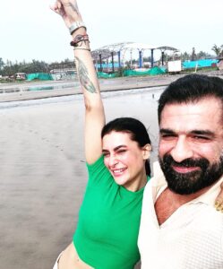 Pavitra Punia Instagram - It was a trip much needed ❤️
Let me elaborate the trip now 👇🏻

~Clicks no1 -i need tea ☕️, the first thing in morning so here we are having some chai time gupshup.Khansaab busy doing his work on📱phone.

~Click no2 - this one is from 🍱 breakfast @redthreadgoa . Where I wanted my #nomakeup picture and khansaab gave me some cool photography tips. 

~Click no3 - so this is what i could learn about “how to frame” technicalities from khansaab and I clicked and certainly couldn’t be a topper at learning the new skill 📸.PS - still a better click baby @eijazkhan 🥰

~Click no4 - this is the view and the feel that I was dying to gather #peace #rains #sea #breeze #love #us 

~Click no5 - certainly I couldn’t control eating 🍽️ whatever food 🍱I can and me bloated #hotairballoon🙆🏻‍♀️and khansaab looking 👀 chiseled as always “hah 😍”It was🏝️beach house 🏡 @redthreadgoa with in room plunge pool 🏊 with non stop pouring🌧️as you can see in the picture.I did not dare to take the dip in pool but khansaab did🏊‍♀️ 
Oh ya my new @gucci 🧣 scarf tuned into a sarong😎

~Click no6 - it’s a continuation picture of “what happened at the pool”. Before these clicks we were struggling to capture📸us non stop for 15 min and we failed due to the lovely weather. There comes an idea💡of “ call📞 someone from the reception”to click few memories 📝 of us🫶🏻

~Click no7 - been there done that but what haha a lot of baatein , yaadein, khana🍛🥘aur peena 🥂#thalassamorjim #thalassagoa 
A lot of laughter🤭and what a lovely weather. 

~Click no8 - we were roaming at #morjimbeach,clicking soooooo many pictures and making videos and running🏃and walking.It was going great 🥰 until our fans dropped by 🤝 and it turned out to be “hello sir , hello ma’am, hello eijaz bhai, hello hello hello 🧿 touchwood. 
Oh forget to mention… on the beach 🏝️ I was trying to gather 🐚 shells.

~Click no9 - breakfast 🥞 🍳 🧇 at @redthreadgoa on the arrival #dayone in goa. A little formal picture though 🤫 we act normal sometimes otherwise you know #crazy is our nickname 🤣

~Click no10 - 🧿🧿🧿🧿🧿🫶🏻🫶🏻🫶🏻🫶🏻❤️❤️❤️❤️🥰🥰🥰🥂🥂🥂🥂🥂
#eijazkhan #pavitrapunia #pavitraapuniya