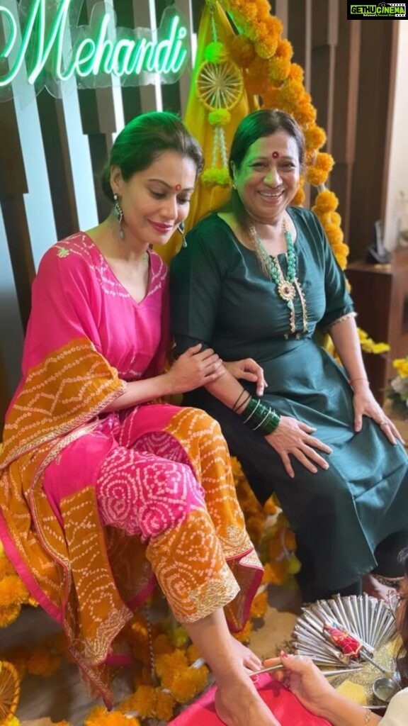 Payal Rohatgi Instagram - I have no words to describe my love for you my dear mother. U are my best friend. I can talk to you. U won’t judge me. U stand behind me like a rock and I know that u mean always well for me. I am sorry if I have ever hurt you as I am immature in front of your maturity. But I love you a lot. May u have a great year. #happybirthdaymom #payalrohatgi #ladkihoonladsaktihoon #yogasehihoga