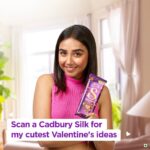 Prajakta Koli Instagram - It’s that time of the year where we’re all looking for the cutest Valentine’s Day ideas to win that special someone over. But this time, Cadbury Silk and I have got your back. All you need to do is scan the QR code on Cadbury Silk or visit cadburysilk.com #SilkUnforgettableLoveTips #ValentinesDay �@cadburydairymilksilk …. HMU by @shrushti_birje ♥️