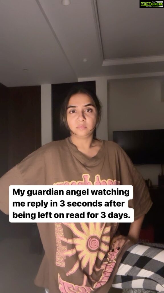 Prajakta Koli Instagram - My guardian angel needs therapy. I am fine.