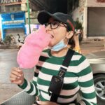 Prajakta Koli Instagram - She was a lil crabby yesterday. So she was taken out for Pani Puri and cotton candy followed by a scooty ride. She was all good after. ☺️