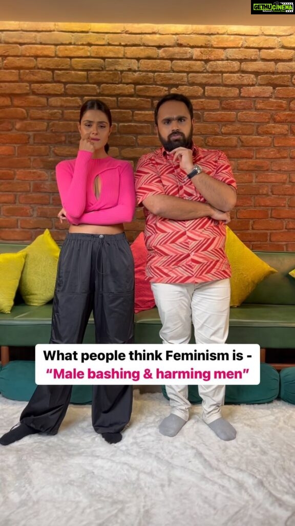 Priyanka Chahar Choudhary Instagram - Feminism is NOT hating men, it’s all about considering us human beings. . . #priyankachaharchoudhary #priyankachoudhary #feminism #whatisfeminism #feminist #hauterrfly