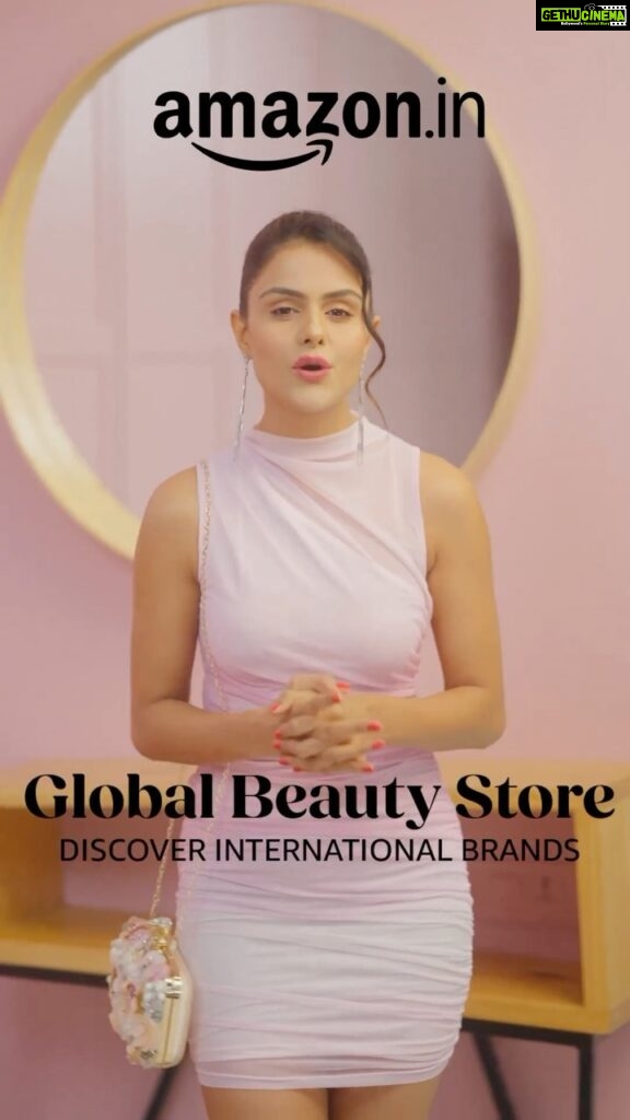 Priyanka Chahar Choudhary Instagram - Up your glam game with top international beauty brands! Amazon is bringing the top international beauty brands from across the world to your doorstep! Headover to the Global Beauty Store on Amazon and grab get offers.  To get the products I am using, search for below codes on Amazon: butter LONDON Patent Shine 10X Nail Lacquer - B09FSP78G3 Rude Cosmetics Metropolis 14 Color Eyeshadow Palette - Tokyo - B07HGHZVVK Pierre Cardin Paris - Aqua Wow Mineral Foundation - B09M8RPY2B  Pierre Cardin Paris - Zoom Eye Volume & Lengthening Mascara - B09M8QD8WM #AmazonIndia #AmazonBeauty #HarPalFashionable #GlobalBeautyStoreLaunch #GlobalBeautyStoreLaunchWeek #internationalbeautybrands #Ad