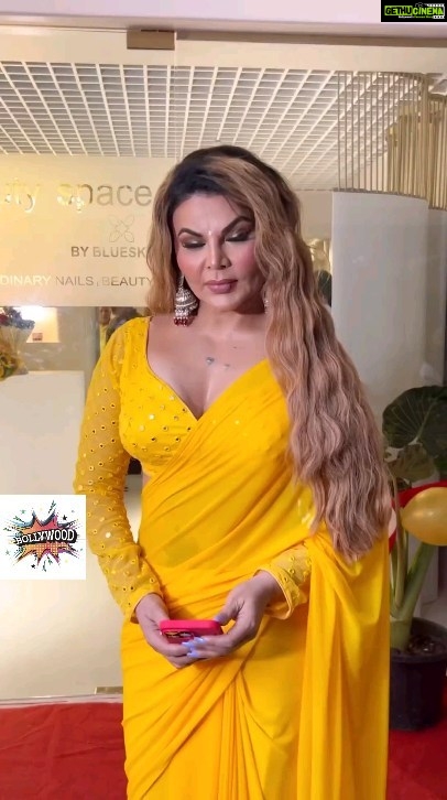 Rakhi Sawant Instagram - haters she doesn't care at all @rakhisawant2511 replies to all ger heaters with a funny face .how to deal with negativity learn it the from @rakhisawant2511