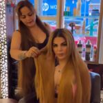Rakhi Sawant Instagram - Permanent hair extension 9540382204