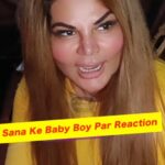 Rakhi Sawant Instagram - #RakhiSawant On #SanaKhan's BABY Boy ❤️😘