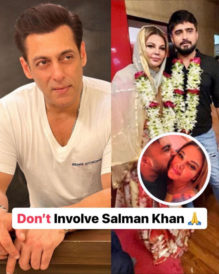 Rakhi Sawant Instagram - Rakhi requests Adil not to involve Salman Khan Bhai in their controversy 🙏 (Swipe to Watch) #rakhisawant #adildurrani #salmankhan