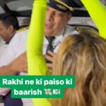 Rakhi Sawant Instagram - Airport par Rakhi Sawant ki masti 😄😄 #rakhisawant #rakhisawanth #bollywood #reels #viralvideos