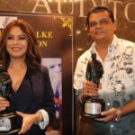 Rakhi Sawant Instagram - My brother Rakesh Sawant got his 55th award for his movie " MUDDA 370 J&K DADA SAHEB PHALKE AWARD " I am so happy for him that he got this award , blessings of mom are always with him. May god give him more blessings and love. . . . . . #instqgood #instadaily #instagram #love #rakhisawant #rakeshsawant