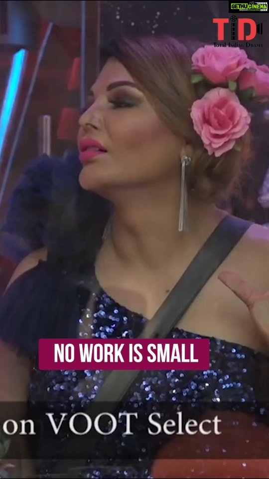 Rakhi Sawant Instagram - Very well said- No work is small . . . . . . . . . . #totalindiandrama #tid #rakhisawant #rakhi #salmankhan #bollywood Mumbai, Maharashtra