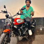 Rakshan Instagram – #thalapathy 🔥 We only REGRET the rides we didn’t take !!!🥵🏁 #ducatiscrambler800  #ducaticorse #racingworldstore @bikesocial_motors