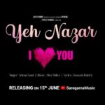 Rakul Preet Singh Instagram - Caution: #YehNazar can give you an overdose of love and romance 🥰✨ Watch the beautiful love story unfold on 15th June at Saregama Music Youtube Channel @officialjiocinema @rakulpreet @pavailgulati @akshay0beroi @nikmahajan #JyotiDeshpande @sunirkheterpal @gauravbose_vermillion @officialjiostudios @athenaenm @thevermillionworld @shorpolice @gauravchatterji @adnansamiworld @hussainhaidry