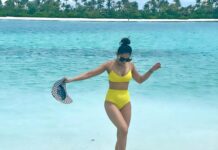 Rakul Preet Singh Instagram - Chirpy and happy 💛💛💛 @makeplansholidays @patinamaldives #makeplansholidays #patinamaldives Patina Maldives
