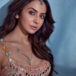 Rakul Preet Singh Instagram - I loved walking for the brand @gopivaiddesigns and enjoyed launching their SS23 collection FIZA with @timesfashionweek . Wearing a beautiful ethereal Lehenga from this collection FIZA which means summer breeze. The collection is soft, cool and easy to wear, full of mirrors and pastel colors, joyful and just perfect for Indian summer wedding!
