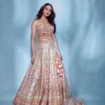 Rakul Preet Singh Instagram - I loved walking for the brand @gopivaiddesigns and enjoyed launching their SS23 collection FIZA with @timesfashionweek . Wearing a beautiful ethereal Lehenga from this collection FIZA which means summer breeze. The collection is soft, cool and easy to wear, full of mirrors and pastel colors, joyful and just perfect for Indian summer wedding!