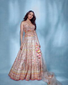 Rakul Preet Singh Instagram - I loved walking for the brand @gopivaiddesigns and enjoyed  launching their SS23 collection FIZA with @timesfashionweek
.
Wearing a beautiful ethereal Lehenga from this collection FIZA  which means summer breeze. 
The collection is soft, cool and easy to wear, full of mirrors and pastel colors, joyful and just perfect for  Indian summer wedding!