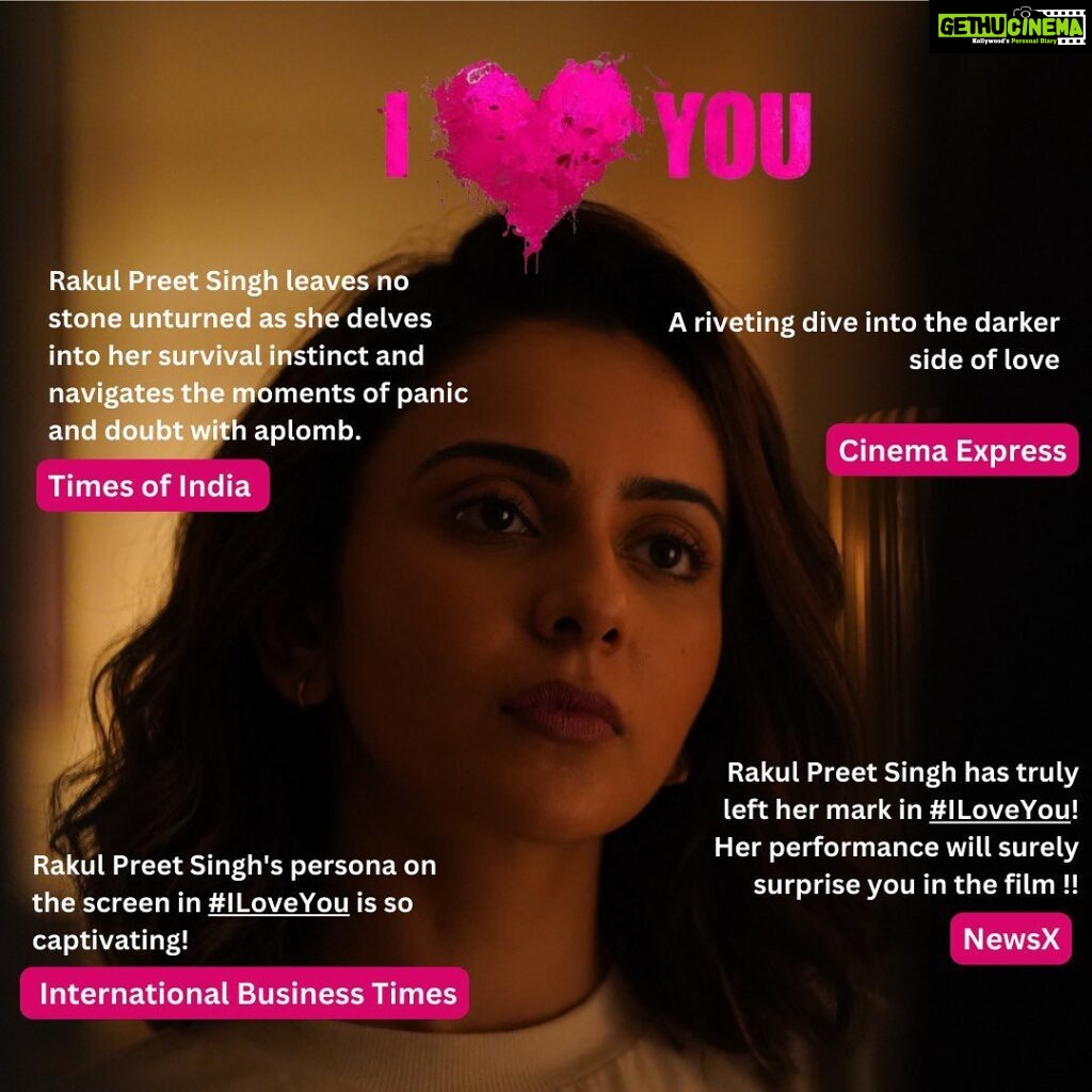 Rakul Preet Singh Instagram - I 💖 you all for such a warm response !!Satyas character is a result of extreme hard work and extremely close to my heart .. could not have been possible without a great team .. @nikmahajan @pavailgulati @sunirkheterpal @gauravbose_vermillion Watch #iloveyou on #jiocinema if you haven’t yet …