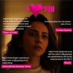 Rakul Preet Singh Instagram – I 💖 you all for such a warm response !!Satyas character is a result of extreme hard work and extremely close to my heart .. could not have been possible without a great team .. @nikmahajan @pavailgulati @sunirkheterpal @gauravbose_vermillion 

Watch #iloveyou on #jiocinema if you haven’t yet …