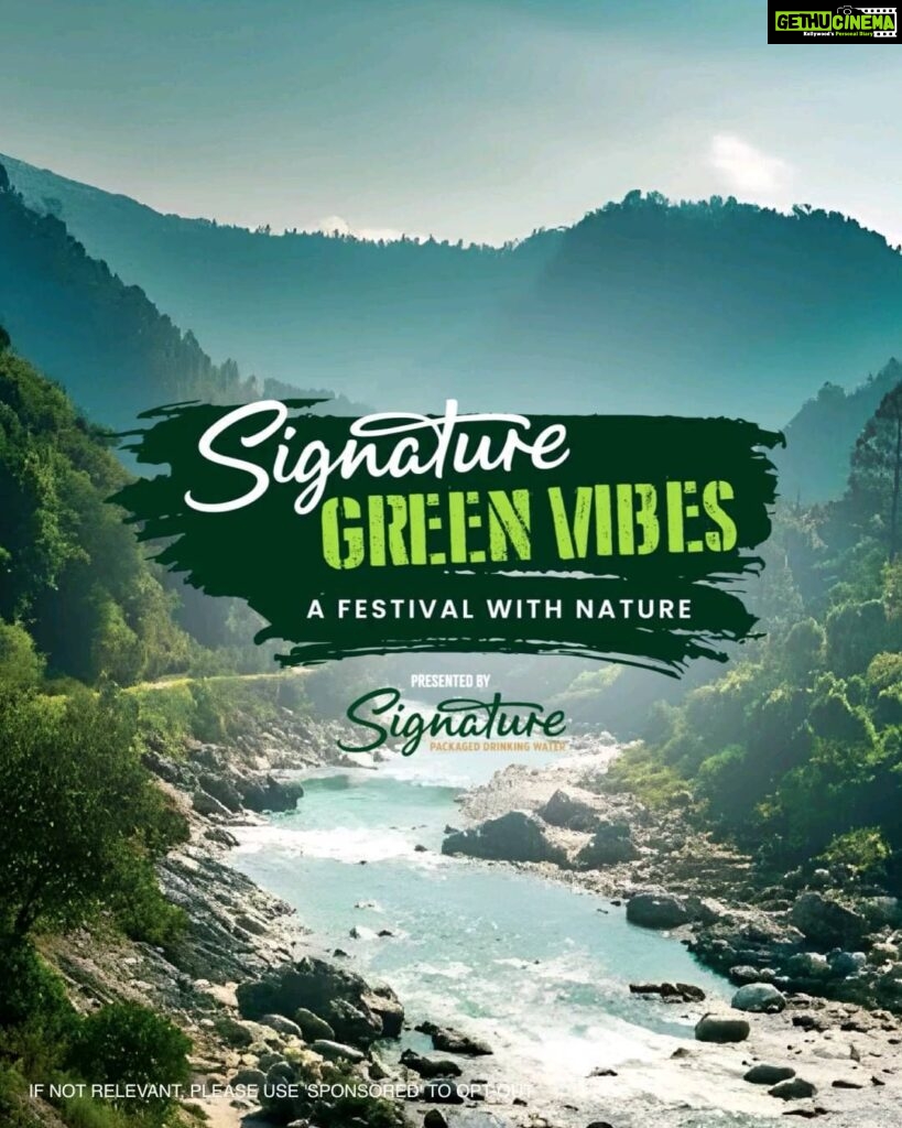 Rakul Preet Singh Instagram - Hey Green Seekers! Can't wait to see you all at Signature Green Vibes.💚 . . Signature Green Vibes is a celebration in lap of nature with great music, locally inspired food, masterclasses with green creators and green activities. Come join us! Be one with nature, while leaving no trace behind. #signaturegreenvibes #signaturepackageddrinkingwater #telangana #hyderabad #outdoorfestival #music #nature #travel #NatureLovers #SustainabilityGoals