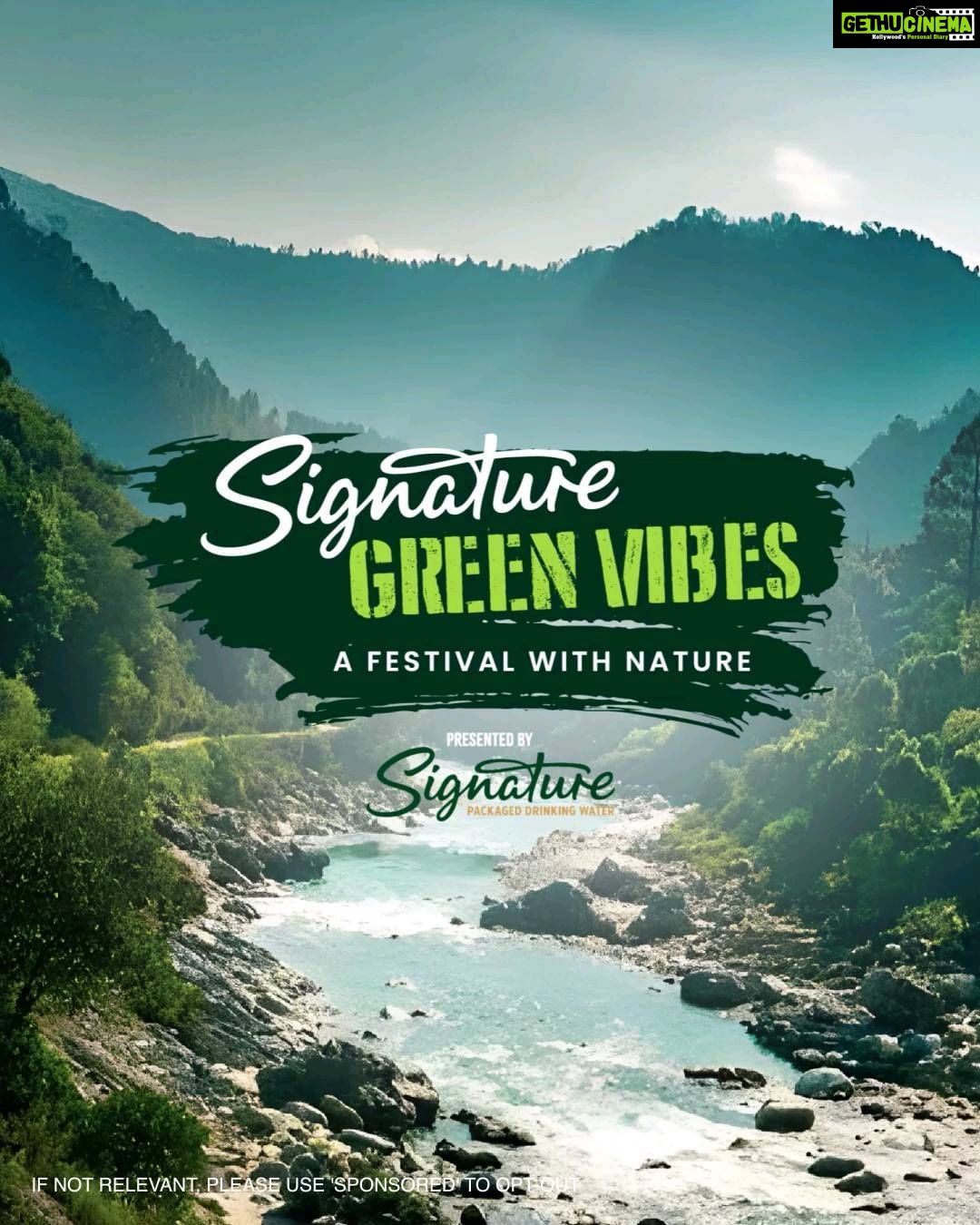 Rakul Preet Singh Instagram - Hey Green Seekers! Can't wait to see you all at Signature Green Vibes.π . . Signature Green Vibes is a celebration in lap of nature with great music, locally inspired food, masterclasses with green creators and green activities. Come join us! Be one with nature, while leaving no trace behind. #signaturegreenvibes #signaturepackageddrinkingwater #telangana #hyderabad #outdoorfestival #music #nature #travel #NatureLovers #SustainabilityGoals