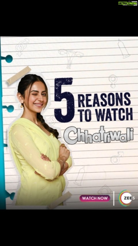 Rakul Preet Singh Instagram - Looks like enough reasons for a perfect family entertainer! Watch #ChhatriwaliOnZEE5 now.