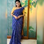 Rithika Tamil Selvi Instagram - Good morning from Amirtha 😊✌️ Saree @ashas_womens_collection Blouse @niraa_celebrating_fashions . . . #rithika #tamil_rithika #vijaystars #vijaytelevision #rithikatamilselvi #amirthabaakiyalakshmi #baakiyalakshmi_vijaytv