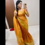 Rithika Tamil Selvi Instagram - Everyday is a good day. There’s something to learn, care & celebrate😊✌️ Have a great day 🧡 Saree @ashas_womens_collection Blouse @knotweddinghouse #rithika #tamil_rithika #rithikatamilselvi #vijaystars #vijaytelevision #morningvibes #morningquotes