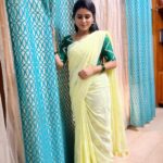 Rithika Tamil Selvi Instagram - Good morning from Amirtha 😊✌️ Saree @ashas_womens_collection Blouse @niraa_celebrating_fashions . . . #rithika #tamil_rithika #vijaystars #vijaytelevision #rithikatamilselvi #amirthabaakiyalakshmi #baakiyalakshmi_vijaytv