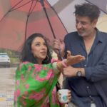 Rupali Ganguly Instagram - Finding some “us” time, in this season of love and romance!! Baarish ke mausam mein thoda romance toh banta hai na? . . 👗: @paulmiandharsh 🧣: @shrushti_216 . . #Ashrup #feelkaroreelkaro #feelitreelit #monsoon #monsoonseason #reels #reelsinstagram #romantic #sunday #familytime #family #jaimatadi #jaimahakal #anupamaa #rupaliganguly