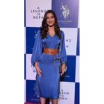 Saiee Manjrekar Instagram – Donned in this chic and comfortable dress by @uspoloassnindia for ‘A Legend is Born’ event. Check out www.uspoloassn.in and shop now for your favorite looks online! #ALegendIsBorn #USPoloAssn #USPAstyle