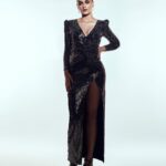 Saiee Manjrekar Instagram - felt like a 🪩 Gown @liastubllaofficial Jewellery @anmoljewellers Heels @louboutinworld Styling @who_wore_what_when Photography @chandrahas_prabhu Hair @snigdha_hairandmakeup Makeup @anumariyajose