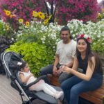 Sayyeshaa Saigal Instagram - Mama and daddy on duty! @arianajofficial @aryaoffl ❤️❤️ #dubai#miraclegarden#flowers#baby#love#travel#instagood#reels#instagram
