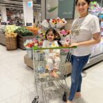 Sayyeshaa Saigal Instagram - It’s the simple joys of life that I cherish so much. I absolutely love putting my baby girl in the trolley and grocery shopping with her, choosing her favourite things to eat! Blessed to be her mama! 🙏❤️🧿 @arianajofficial #dubai#shopping#mybaby#babygirl#mommylove#motheranddaughter#makingmemories#instagram#blessed#motherhood#instadaily