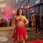 Sayyeshaa Saigal Instagram - The making of #Raawadi ❤️ Part 2 coming soon! 💃💃 Link in bio if you haven’t seen the song yet! Costume- @shhaheen Makeup- @sonicsmakeup Hair- @kantamotwani Hair assistant- @_singh_satya #BTS#song#shoot#inthemaking#love#makeup#hair#costume#ootd#reels#india#trending#showsomelove#glam#pathuthala