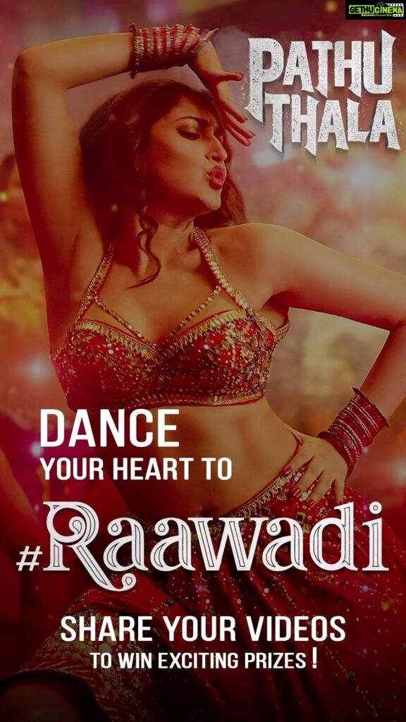 Sayyeshaa Saigal Instagram - Dance your heart out to #Raawadi and share your videos to win some exciting prizes from team #PathuThala ❤️❤️ Can’t wait to see you dance to this amazing song! 💃 @arrahman @studiogreen_official @nehagnanavelraja @brinda_gopal @shhaheen @silambarasantrofficial @gauthamramkarthik @sonymusic_south @obeli_n_krishna @penmovies @jayantilalgadaofficial #reels#india#dance#raawadivideosong#exciting#cantwait#love#movetothebeat#instagram#instalove#trending