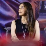 Sayyeshaa Saigal Instagram - Some from the press meet of #PathuThala So grateful for all the love you have given me! ❤️ Photos- @kiransa @kiransaphotography #blackdress#jewelry#love#ootd#instagram#blessed#instalove#raawadi#song