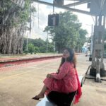 Shaalin Zoya Instagram – The people who close to me knows my love for the movie vettam and this location. The place where we saw most of the epic moments in vintage priyadarshan movies. I’m lover of vintage Malayalam movies darling. All day anyday, I will still choose ‘illathe kalyanathinu’ over anything.  This place will live rentfree in my heart forever. Muthalamada railway station
