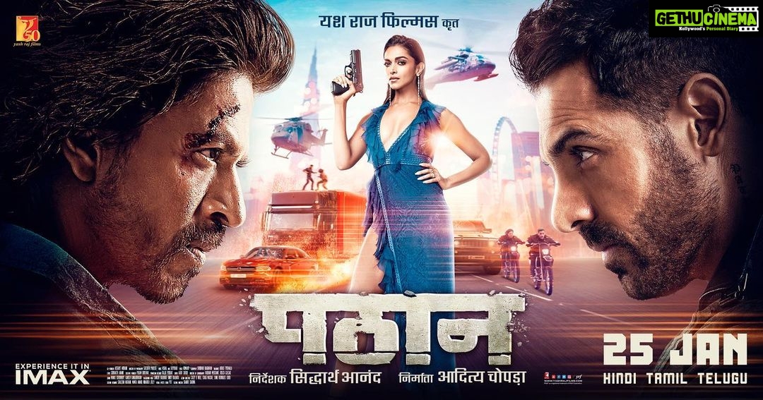 Shah Rukh Khan Instagram - Right vs Wrong, Good vs Evil - they are two sides of the same coin. Experience the epic clash of two brutal forces in #PathaanTrailer now! Celebrate #Pathaan with #YRF50 only at a big screen near you on 25th January. Releasing in Hindi, Tamil and Telugu. @deepikapadukone | @thejohnabraham | #SiddharthAnand | @yrf