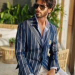 Shahid Kapoor Instagram - BLUE DADDY Shot by: @mayank_mudnaney Makeup: @james_gladwin_ Makeup assistant: @mahendra.kanojia Hair by: @aalimhakim Hair assistant: @shahrukhshaikh9519 Outfit: @snbyshantanunikhil Sunglasses: @prada @turakhiaopticians Style by: @styledbychandani @style.cell Style team: @thecrazy_fattygirl Dressman: @thebombaydressman Managed by: @chanchal_dsouza Digital agency: @59thparallel Security: @parvez_pzee PR agency: @think_talkies