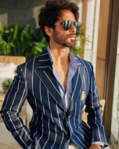 Shahid Kapoor Instagram - BLUE DADDY

Shot by: @mayank_mudnaney 
Makeup: @james_gladwin_ 
Makeup assistant: @mahendra.kanojia 
Hair by: @aalimhakim
Hair assistant: @shahrukhshaikh9519 
Outfit: @snbyshantanunikhil
Sunglasses: @prada @turakhiaopticians
Style by: @styledbychandani @style.cell 
Style team: @thecrazy_fattygirl
Dressman: @thebombaydressman 
Managed by: @chanchal_dsouza 
Digital agency: @59thparallel 
Security: @parvez_pzee 
PR agency: @think_talkies